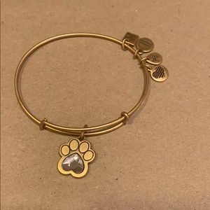 Crystal Prints of Love Charm Bangle